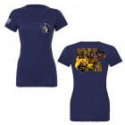 Black Powder Guild Ladies Tri Blend Teeshirt - HIGH EX BACK DESIGN